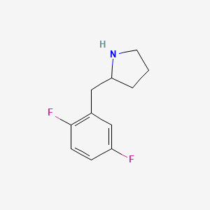 molecular formula C11H13F2N B13656712 2-(2,5-Difluorobenzyl)pyrrolidine 