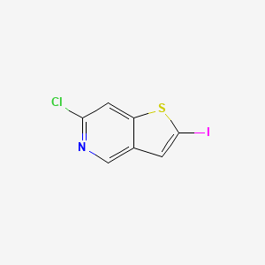 molecular formula C7H3ClINS B13656745 6-Chloro-2-iodothieno[3,2-c]pyridine 