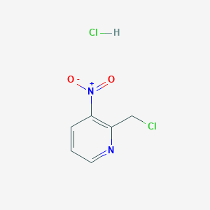 molecular formula C6H6Cl2N2O2 B13656801 2-(Chloromethyl)-3-nitropyridine hydrochloride 