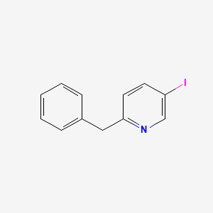 molecular formula C12H10IN B13656811 2-Benzyl-5-iodopyridine 