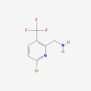 (6-Bromo-3-(trifluoromethyl)pyridin-2-yl)methanamine