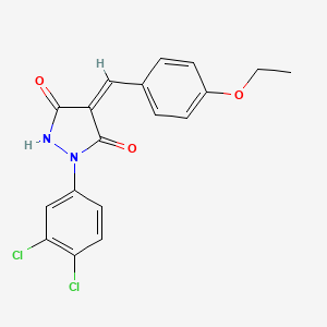 (Z)-1-(3,4-Dichlorophenyl)-4-(4-ethoxybenzylidene)pyrazolidine-3,5-dione