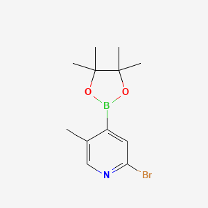 2-Bromo-5-methyl-4-(4,4,5,5-tetramethyl-1,3,2-dioxaborolan-2-yl)pyridine