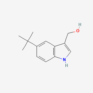 molecular formula C13H17NO B13656856 (5-(tert-Butyl)-1H-indol-3-yl)methanol 