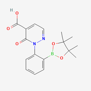 3-Oxo-2-(2-(4,4,5,5-tetramethyl-1,3,2-dioxaborolan-2-yl)phenyl)-2,3-dihydropyridazine-4-carboxylic acid