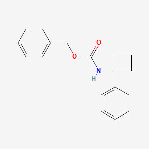 molecular formula C18H19NO2 B13656897 Benzyl (1-phenylcyclobutyl)carbamate 