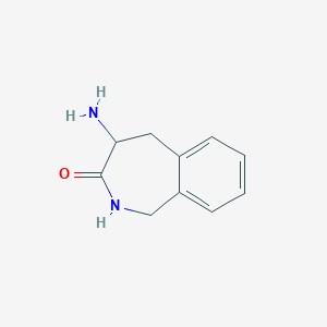B136569 4-Amino-1,2,4,5-tetrahydro-2-benzazepin-3-one CAS No. 148842-85-7