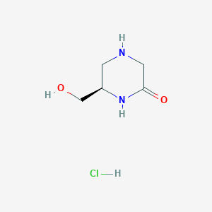 (6R)-6-(hydroxymethyl)piperazin-2-one hydrochloride