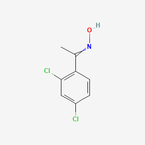 molecular formula C8H7Cl2NO B13656909 2,4-Dichloroacetophenone oxime 