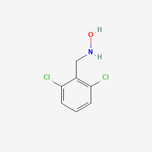 molecular formula C7H7Cl2NO B13656957 N-[(2,6-dichlorophenyl)methyl]hydroxylamine 