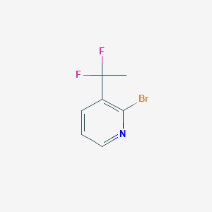 molecular formula C7H6BrF2N B13657043 2-Bromo-3-(1,1-difluoroethyl)pyridine CAS No. 2344849-53-0