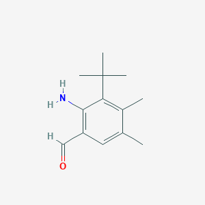 2-Amino-3-(tert-butyl)-4,5-dimethylbenzaldehyde