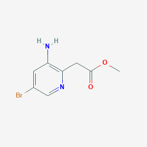 Methyl 2-(3-amino-5-bromopyridin-2-yl)acetate