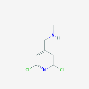 molecular formula C7H8Cl2N2 B13657078 2,6-Dichloro-N-methyl-4-pyridinemethanamine 