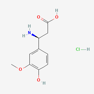 (S)-3-Amino-3-(4-hydroxy-3-methoxyphenyl)propanoic acid hydrochloride