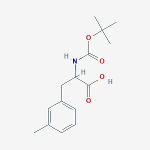molecular formula C15H21NO4 B1365719 3-(3-methylphenyl)-2-[(2-methylpropan-2-yl)oxycarbonylamino]propanoic Acid 