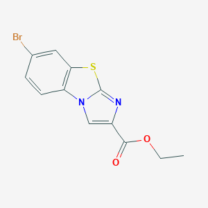 B136572 7-Bromoimidazo[2,1-b]benzothiazole-2-carboxylic acid ethyl ester CAS No. 149210-32-2