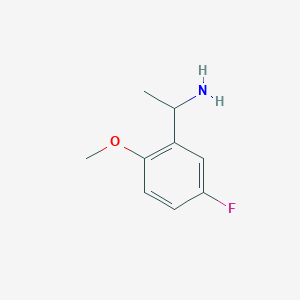 molecular formula C9H12FNO B1365721 1-(5-Fluoro-2-methoxyphenyl)ethan-1-amine CAS No. 35253-23-7