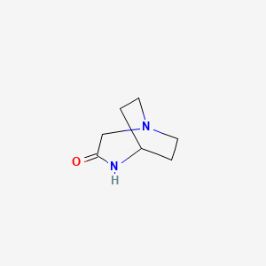 molecular formula C7H12N2O B1365723 1,4-二氮杂双环[3.2.2]壬-3-酮 CAS No. 53619-11-7