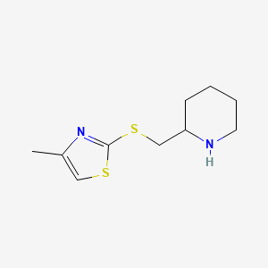 4-Methyl-2-((piperidin-2-ylmethyl)thio)thiazole