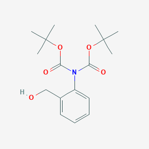 molecular formula C17H25NO5 B13657277 Di-tert-Butyl (2-(hydroxymethyl)phenyl)imidodicarbonate 