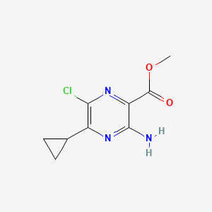 Methyl 3-amino-6-chloro-5-cyclopropylpyrazine-2-carboxylate