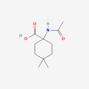 1-Acetamido-4,4-dimethylcyclohexane-1-carboxylic acid