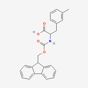 molecular formula C25H23NO4 B1365733 2-(9H-fluoren-9-ylmethoxycarbonylamino)-3-(3-methylphenyl)propanoic Acid 