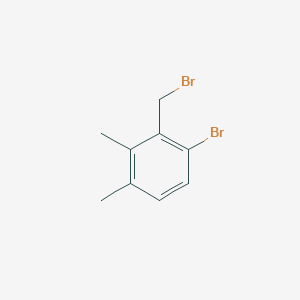 molecular formula C9H10Br2 B13657333 1-Bromo-2-(bromomethyl)-3,4-dimethylbenzene 