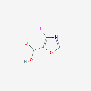 molecular formula C4H2INO3 B13657377 4-Iodooxazole-5-carboxylic acid 