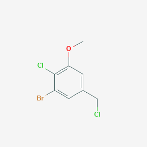 1-Bromo-2-chloro-5-(chloromethyl)-3-methoxybenzene