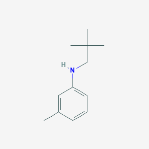 molecular formula C12H19N B13657442 N-(2,2-Dimethylpropyl)-3-methylaniline CAS No. 88919-98-6