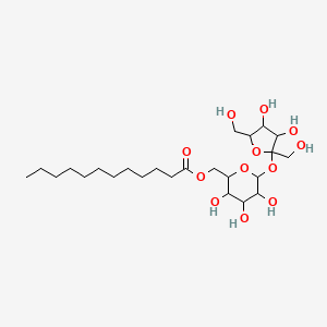 [6-[3,4-Dihydroxy-2,5-bis(hydroxymethyl)oxolan-2-yl]oxy-3,4,5-trihydroxyoxan-2-yl]methyl dodecanoate