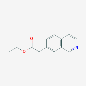 molecular formula C13H13NO2 B13657475 Ethyl 2-(isoquinolin-7-yl)acetate 