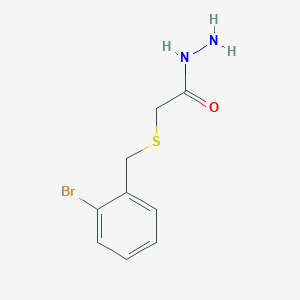 molecular formula C9H11BrN2OS B1365751 2-[(2-溴苄基)硫代]乙酰肼 CAS No. 590376-68-4