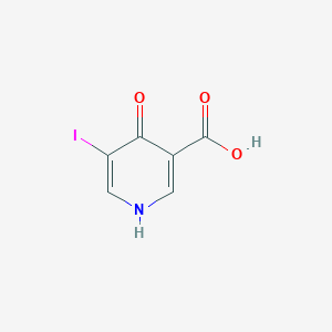 molecular formula C6H4INO3 B13657515 5-Iodo-4-oxo-1,4-dihydropyridine-3-carboxylic acid 