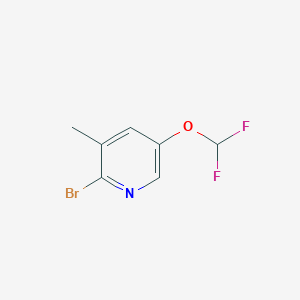 2-Bromo-5-(difluoromethoxy)-3-methylpyridine