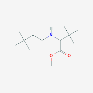 molecular formula C13H27NO2 B13657592 Methyl 2-(3,3-dimethylbutylamino)-3,3-dimethyl-butanoate 