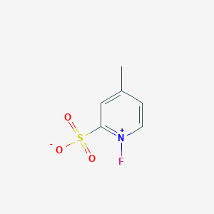 B136576 1-Fluoro-4-methylpyridin-1-ium-2-sulfonate CAS No. 147540-88-3