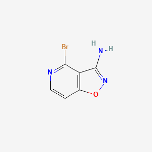 molecular formula C6H4BrN3O B13657670 4-Bromoisoxazolo[4,5-c]pyridin-3-amine 