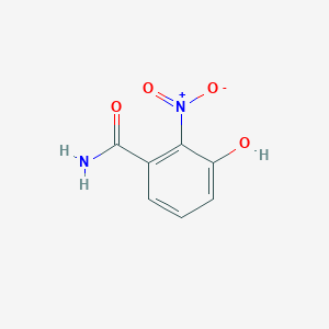 molecular formula C7H6N2O4 B13657696 3-Hydroxy-2-nitrobenzamide 