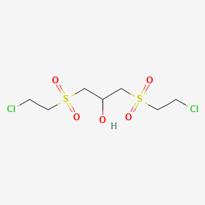 molecular formula C7H14Cl2O5S2 B1365773 1,3-Bis((2-chloroethyl)sulfonyl)propan-2-ol CAS No. 67006-35-3