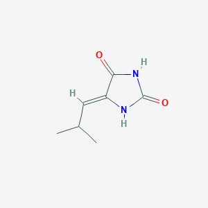 molecular formula C7H10N2O2 B13657735 (Z)-5-(2-Methylpropylidene)imidazolidine-2,4-dione CAS No. 1369499-44-4