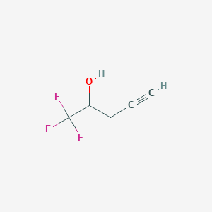 molecular formula C5H5F3O B1365774 1,1,1-Trifluoro-4-pentyne-2-ol 