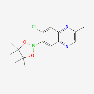 7-Chloro-2-methyl-6-(4,4,5,5-tetramethyl-1,3,2-dioxaborolan-2-yl)quinoxaline