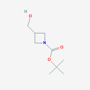 molecular formula C9H17NO3 B136578 叔丁基-3-(羟甲基)氮杂环丁烷-1-甲酸酯 CAS No. 142253-56-3
