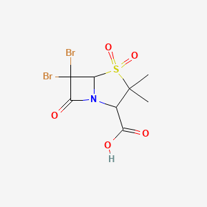 (2S,5R)-6,6-dibromo-3,3-dimethyl-4,4,7-trioxo-4$l^{6-thia-1-azabicyclo[3.2.0]heptane-2-carboxylic acid