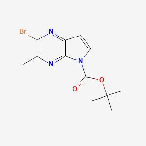 tert-Butyl 2-bromo-3-methyl-5H-pyrrolo[2,3-b]pyrazine-5-carboxylate