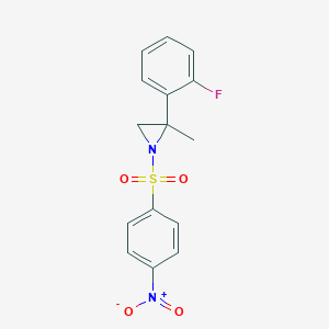 (2R)-2-(2-fluorophenyl)-2-methyl-1-(4-nitrobenzenesulfonyl)aziridine