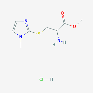 methyl S-(1-methyl-1H-imidazol-2-yl)cysteinate hydrochloride